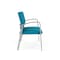 Lesro Newport 2 Seat Tandem Seating Metal Frame No Center Arms, Silver, OH Waterfall Upholstery NP1501 - alternate 2